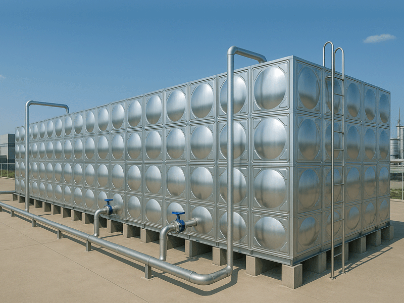 He thong loc nuoc sinh hoat bang be inox 1