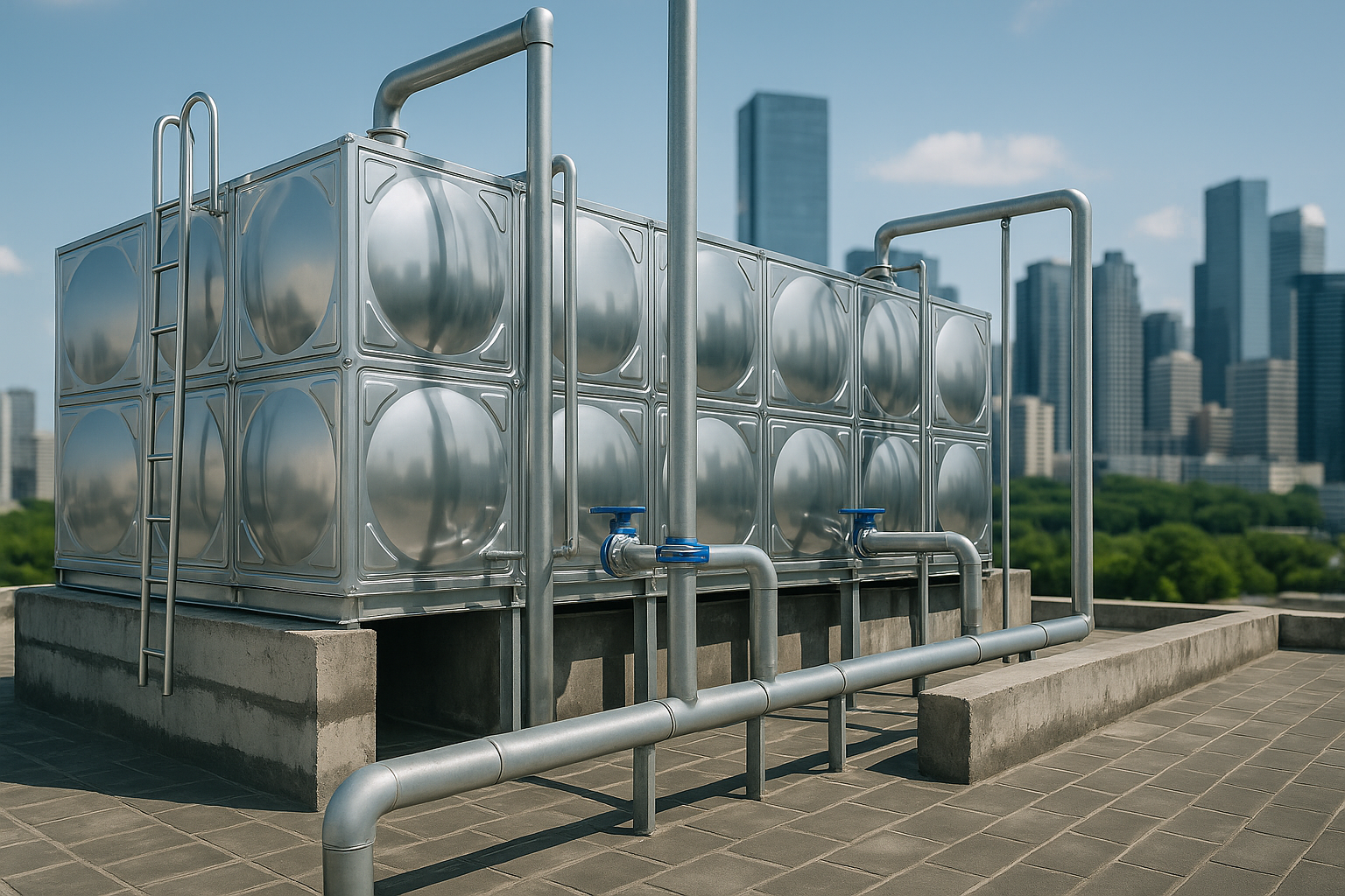 He thong loc nuoc sinh hoat bang be inox